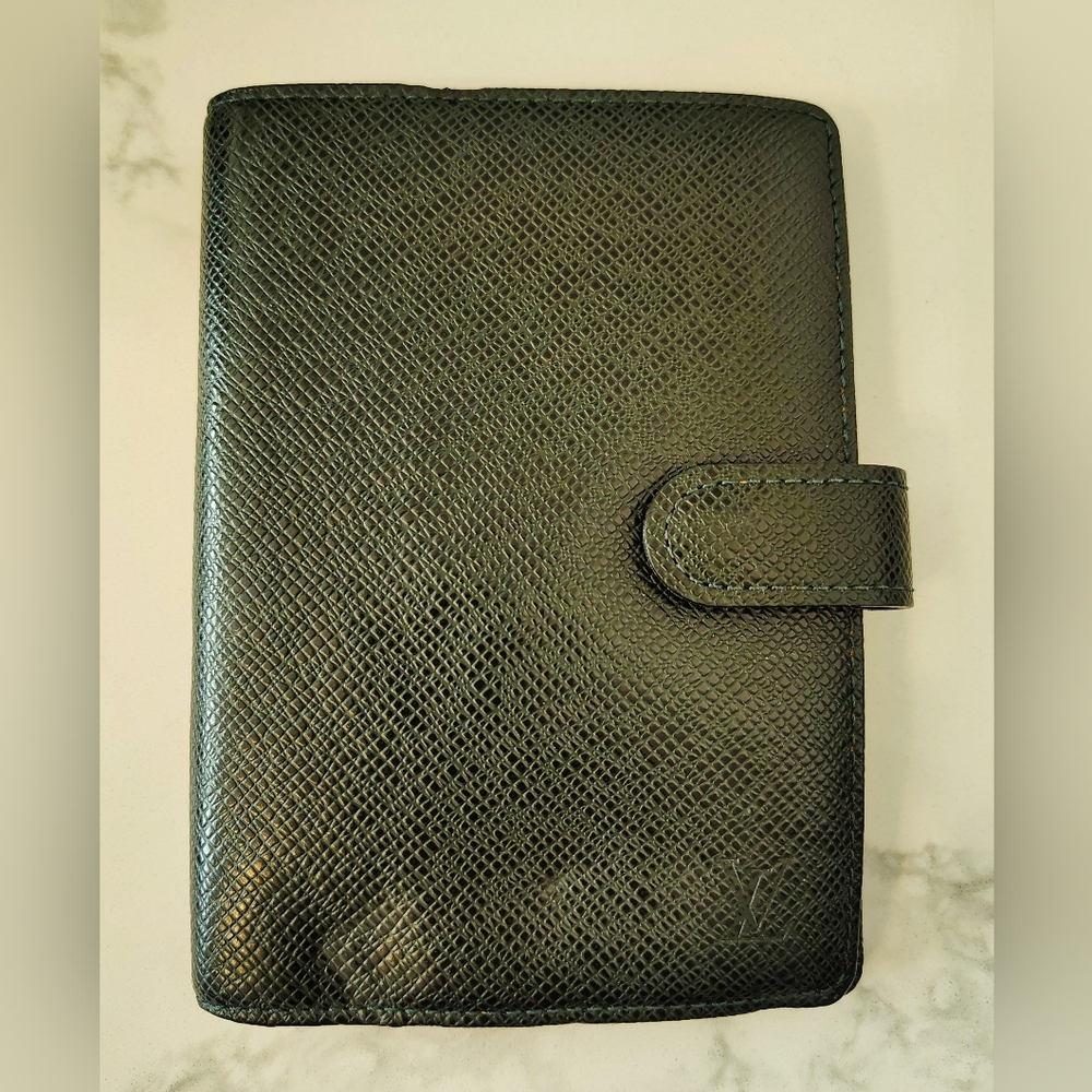 Louis Vuitton Agenda PM - Green Taiga Leather